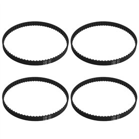 SG Store Lot de 4 courroies dentées de rechange 150XL037 en caoutchouc 75 dents noires pour machines à poncer machines d'emballa
