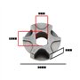 SG Store 2 Pièces 3/8"pignon de Tronçonneuse Ouverture Cannelée 9mm Engrenage de Guidage Intégré Tronçonneuse Électrique Pièces 