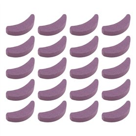SG Store 20 Pièces Violet Affûteur de Tronçonneuse Pierre à Aiguiser en Forme de Croissant de Tronçonneuse Pierre à Aiguiser Out