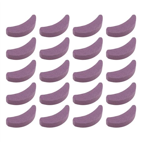 SG Store 20 Pièces Violet Affûteur de Tronçonneuse Pierre à Aiguiser en Forme de Croissant de Tronçonneuse Pierre à Aiguiser Out