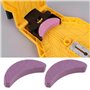 SG Store 20 Pièces Violet Affûteur de Tronçonneuse Pierre à Aiguiser en Forme de Croissant de Tronçonneuse Pierre à Aiguiser Out