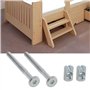 SG Store 48pcs M6 X 75 Mm Boulons M6 X 15 Mm Écrous Cylindriques Kits de de Chevilles Vis à Tête Creuse Hexagonale Plaquées Zinc