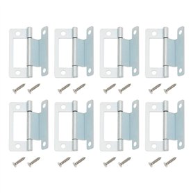 SG Store Lot de 8 charnières mécaniques à manivelle de 50 mm pour porte de placard de 15 à 19 mm pour porte de placard