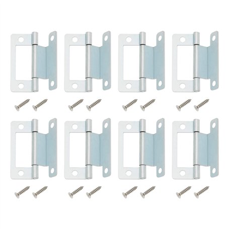 SG Store Lot de 8 charnières mécaniques à manivelle de 50 mm pour porte de placard de 15 à 19 mm pour porte de placard