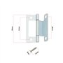 SG Store Lot de 8 charnières mécaniques à manivelle de 50 mm pour porte de placard de 15 à 19 mm pour porte de placard, camping-