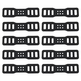 SG Store 10pcs Sangles de Vélo en Silicone Sangles Fixes en Silicone Pièce de Rechange pour éclairage de Vélo Accessoires de Cyc