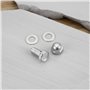 SG Store Lot de 10 boulons d'ancrage pour câble de frein de vélo - 2,5 mm - Vis d'ancrage pour câbles de frein de 5,5 mm - Argen