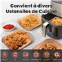 KitchenBoss Papier Cuisson Air Fryer: 100 Pièces Papier Sulfurisé pour Airfryer Carré 20 x 24 cm,Jetable Antiadhésive Papier Cui