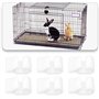 Briny River 50x Clips pour Animal de Compagnie Connecteur Détachable Convient pour Filet de Clôture de 4 Mm Cage pour Animal de 