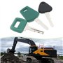 Briny River Lot de 6 clés d'équipement lourd avec porte-clés 777/C001/11039228 17225331 ELI80-0091 Compatible avec camion Volvo