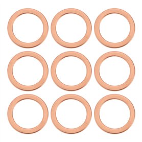 Briny River 40x Rondelles en Cuivre pour Conduites de Frein Automobiles M10 14 X 10 X 1 Mm Compatibles avec HEL Les Vélos