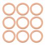 Briny River 40x Rondelles en Cuivre pour Conduites de Frein Automobiles M10 14 X 10 X 1 Mm Compatibles avec HEL Les Vélos