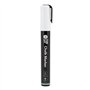 SECURIT Chalkstar Lot de 2 marqueurs à craie liquide blanche pour tableau noir, tableau à magnésie, fenêtre ou verre - Pointe ro