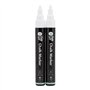 SECURIT Chalkstar Lot de 2 marqueurs à craie liquide blanche pour tableau noir, tableau à magnésie, fenêtre ou verre - Pointe ro