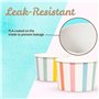 MATICAN Lot de 100 gobelets à glace en papier jetables de 255 ml pour aliments chauds ou froids, 255 ml, gobelets à friandises p