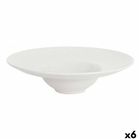 Assiette à pâtes La Mediterránea Bari Ivoire Grès (6 Unités) (25 x 6