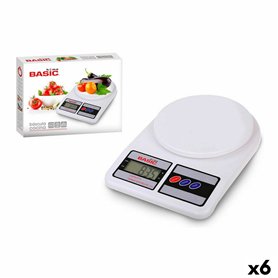 balance de cuisine Basic Home Numérique 7 kg Blanc 23 x 16 x 3