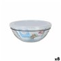 Panier-repas rond avec couvercle Duralex FreshBox 970 ml ø 17 x 7 cm (8 Unités)