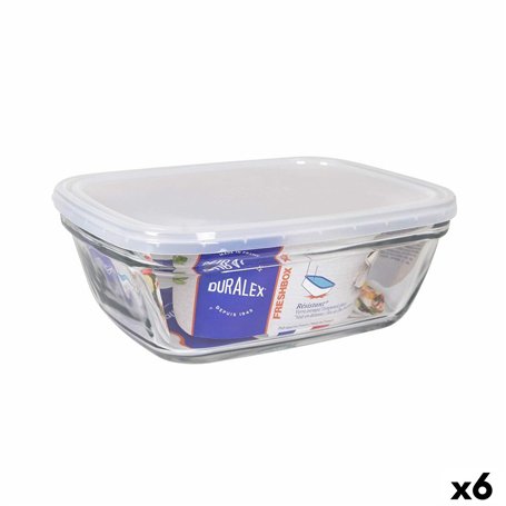 Boîte à repas rectangulaire avec couvercle Duralex Freshbox Transparent 1