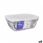 Boîte à repas rectangulaire avec couvercle Duralex Freshbox Transparent 1
