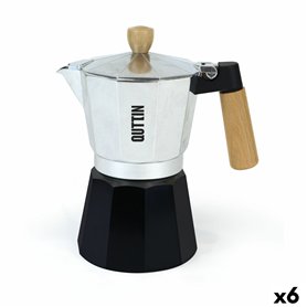 Cafetière Italienne Quttin Aluminium 6 Tasses (6 Unités)