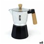 Cafetière Italienne Quttin Aluminium 6 Tasses (6 Unités)