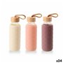Bouteille d'eau Bewinner verre Silicone 400 ml 7 x 7 x 19