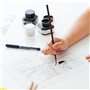 Kuretake Flacon d’encre Sumi de 60 ml noir pour dessinateur de cartoon