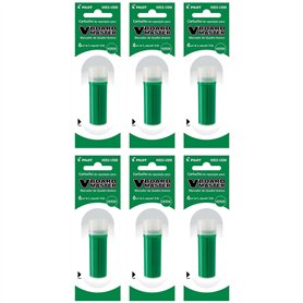 PILOT Lot de 6 recharges V-Board Marker Vert