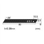 Blade 8.0x0.9x0.038cm silver BA-53P to exchange Enuti A-type cutter (japan import)