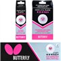Butterfly Balles de ping-Pong 3 étoiles R40+ | Balles de ping-Pong Professionnelles Premium Blanches (Paquet de 3) | Balles de p