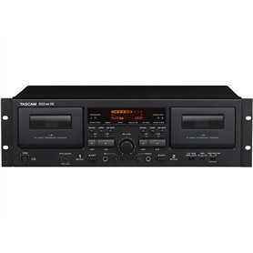 Tascam 202MLVII Plateau double cassette avec sortie USB