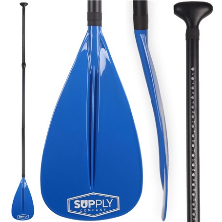 Pagaie de Sup en Alliage – 3 pièces réglables – Pagaie Flottante avec Manche en Aluminium et Lame en Nylon – Série Explorer Padd