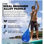 Pagaie de Sup en Alliage – 3 pièces réglables – Pagaie Flottante avec Manche en Aluminium et Lame en Nylon – Série Explorer Padd