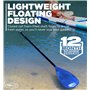 Pagaie de Sup en Alliage – 3 pièces réglables – Pagaie Flottante avec Manche en Aluminium et Lame en Nylon – Série Explorer Padd