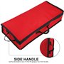 Kslogin Sac de rangement pour papier cadeau, rouleaux et ruban - Résistant aux déchirures - Avec 2 poches transparentes - 78,5 x