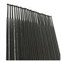 Lot de 12 rayons droits en acier inoxydable calibre 14G Roue de vélo de route Noir 280 mm