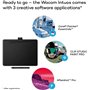 Wacom Intuos M Noir - Tablette graphique à stylet (14,42 cm²) pour PC / MAC - Stylet inclus, Connectivité Bluetooth - Dessin, Éc