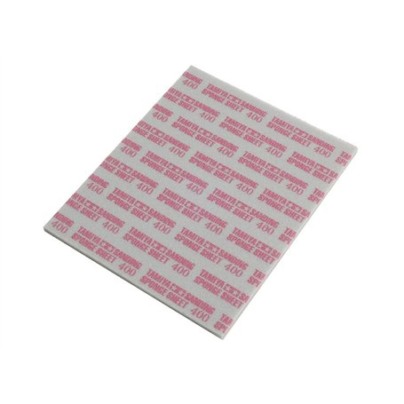 TAMIYA 300087147 – Éponge Abrasive Grain 400.