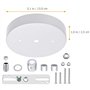 LABRIMP 1 Ensemble de Lumière Auvent Couvercle de Support Plaque de Plafond Matériel D'éclairage pour Kit de Luminaire Ou Access