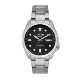 Seiko 5 Sports SRPE55K1 Montre pour homme avec cadran noir et bracelet en acier inoxydable