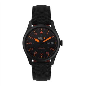 Seiko Montre 5 Sports flieger Automatique Noir et Orange SRPH33K1