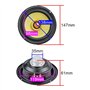 CYPHE 5.25inch Haut-Parleur de la Gamme complète NDFEB Haut-Parleur Tweeter Moyen-woofer Twoofer Coton Fibe Cône de fibe for Le 