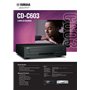 Yamaha CDC603 Multidisc 5 CD Changer Noir