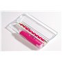 PLUS Japan Roller correcteur MR en forme de crayon rechargeable écologique rose, 6 m x 4,2 mm