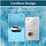 hzexun Robot Piscine sans Fil 100 Minutes D'autonomie, Aspirateur de Piscine Entièrement Automatique pour Piscines Hors-Sol et E
