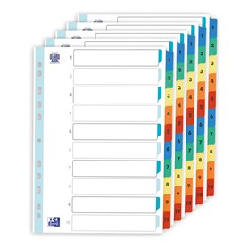 Oxford Lot de 5 intercalaires A4