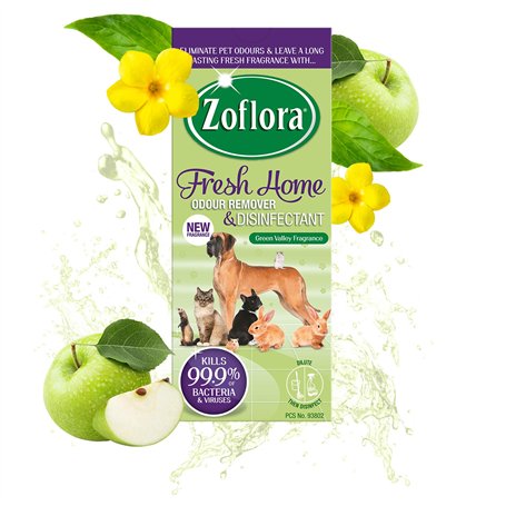 Zoflora Concentrated Disinfectant Fresh Home Green Valley Fragrance 500ml