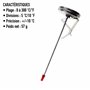 Thermometer World Thermomètre pour huile de friture en acier inoxydable avec clip 150 mm