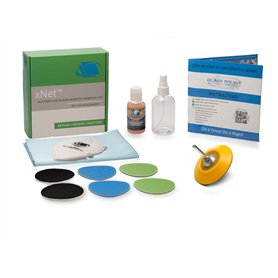 Glass Polish Kit de Retrait des Rayures pour Pare-Brise et Toutes Les vitres de Voiture – Ø 75 mm avec Fixation pour perceuse (7